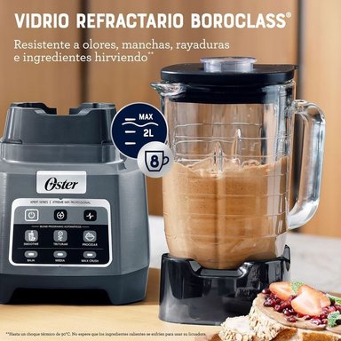 LICUADORA OSTER PROFESIONAL XTREME MIX CON IBLEND Y MAX CRUSH CON TECNOLOGÍA REVERSIBLE + VASO BLEND-N-GO BLSTXPG-BGW - 8