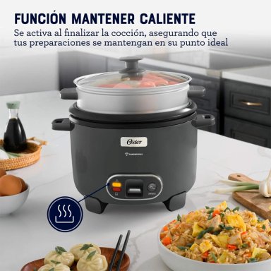 ARROCERA 3 EN 1 OSTER FUNCIÓN SOFRITO VAPORERA RECUBRIMIENTO ANTIADHERENTE 1.8L CKSTRC10DFSKE - 5