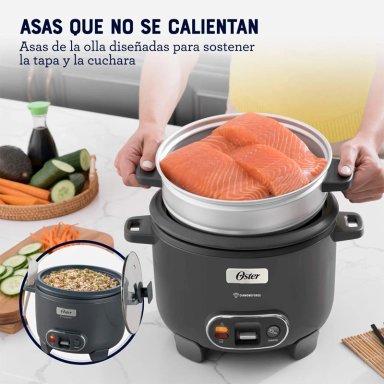 ARROCERA 3 EN 1 OSTER FUNCIÓN SOFRITO VAPORERA RECUBRIMIENTO ANTIADHERENTE 1.8L CKSTRC10DFSKE - 6