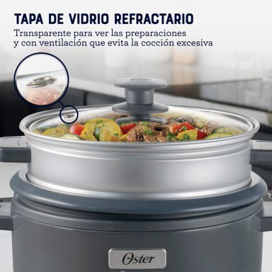 ARROCERA 3 EN 1 OSTER FUNCIÓN SOFRITO VAPORERA RECUBRIMIENTO ANTIADHERENTE 1.8L CKSTRC10DFSKE - 7