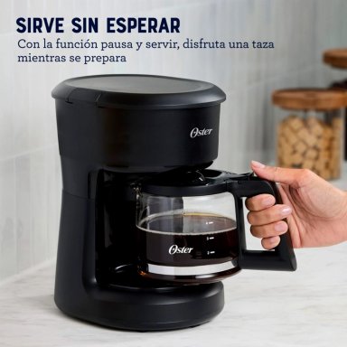 CAFETERA OSTER 5 TZS CON FILTRO REUTILIZABLE NEGRA BVSTDCS51B OSTER - 7
