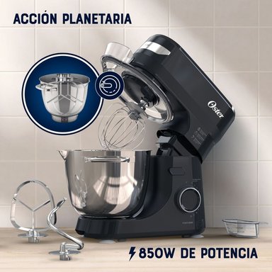 BATIDORA PLANETARIA 12 VELOCIDADES CON TAZÓN DE ACERO INOXIDABLE 4LTS 850W FPSTSMPL2B OSTER - 5