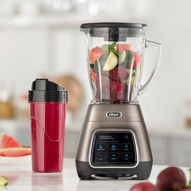 LICUADORA OSTER TACTIL CON PROGRAMAS AUTOMÁTICOS Y TECNOLOGÍA REVERSIBLE + VASO BLEND-N-GO BLSTPYG1312XBG - 9