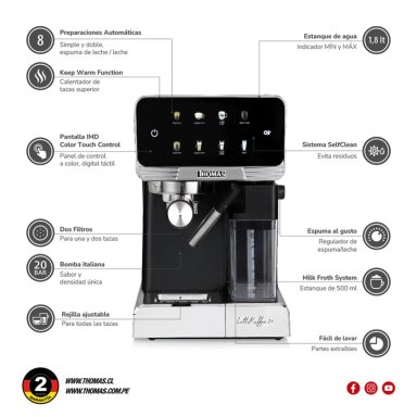 CAFETERA THOMAS EXPRESSO/CÁPSULA TH-165DEL - 7