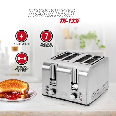 TOSTADOR THOMAS 4 REBANADAS TH-133I - 5