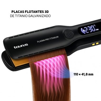 PLANCHA DE CABELLO TAURUS PLASMA PRO TITANIUM - 4