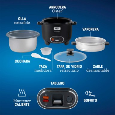 OLLA ARROCERA OSTER 3 EN 1 2.2 L CKSTRC12DFBLK - 8