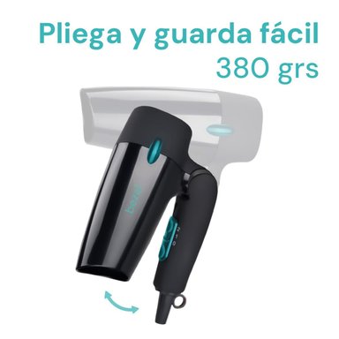 SECADORA DE CABELLO BEZEL PLEGABLE 1200W - 7