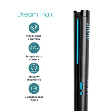PLANCHA DE CABELLO BEZEL TURMALINA BHR-004 - 4