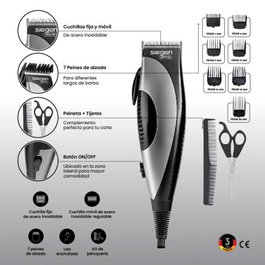 CORTA PELO SIEGEN SUPREME CLIPPER SG-8200C01 - 6