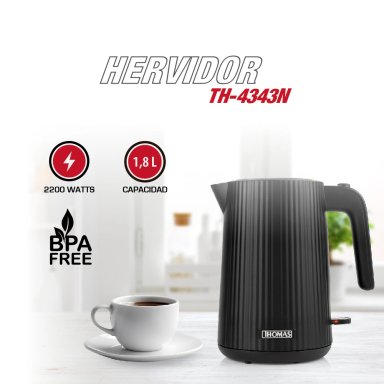 HERVIDOR ELÉCTRICO THOMAS 1.8 L TH-4343N - 2