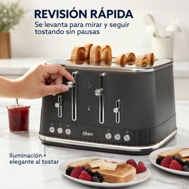 TOSTADOR 4 REBANADAS OSTER GRAPHITE BS TSSTMNGR4S - 4