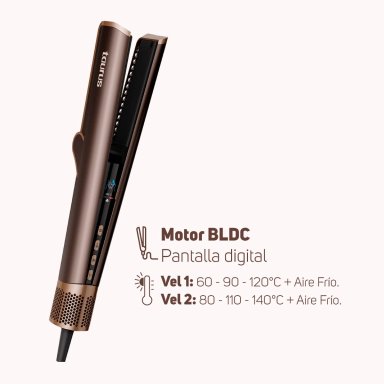 COMBO TAURUS MULTISTYLER AIR PRO FLEX 6 EN 1 + ALISADORA SECADORA PLASMA FUSIÓN - 12