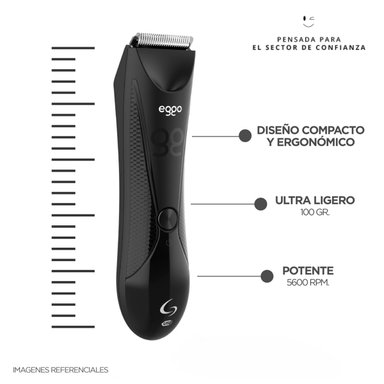 MÁQUINA AFEITADORA GAMA INTIMA MASCULINA EGGO - 3