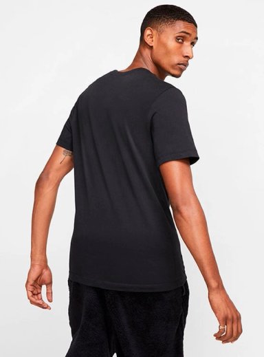 POLO DEPORTIVO HOMBRE NIKE CLUB TEE AR4997-013 ALGODÓN NEGRO - 2
