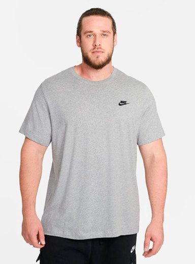 POLO DEPORTIVO HOMBRE NIKE CLUB TEE AR4997-064 ALGODÓN PLATA
