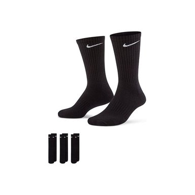 PACK X3 MEDIAS UNISEX NIKE U EVERYDAY CUSH CREW SX7664-010 NEGRO