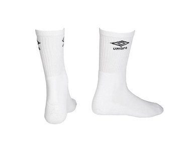 PACK 3 MEDIAS FÚTBOL HOMBRE UMBRO CREW BLANCO - 2