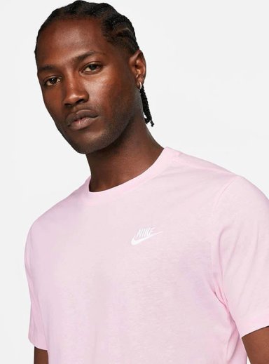 CAMISETA DEPORTIVA HOMBRE NIKE AR4997-665 M NSW CLUB TEE ROSADO - 3