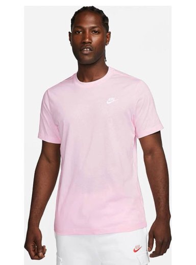 CAMISETA DEPORTIVA HOMBRE NIKE AR4997-665 M NSW CLUB TEE ROSADO - 1