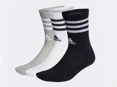 MEDIAS DEPORTIVAS UNISEX ADIDAS 3-STRIPES CUSHIONED- 3 PARES IC1323 - 3 PACK - 1