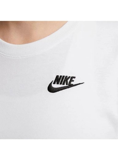 CAMISETA DEPORTIVA MUJER NIKE DX7902-100 W NSW TEE CLUB ALGODÓN BLANCO - 3