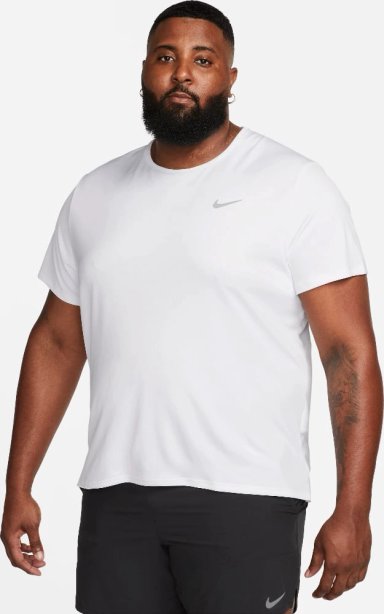 CAMISETA RUNNING HOMBRE NIKE DV9315-100 MANGA CORTA M NK DF MILER SS BLANCO