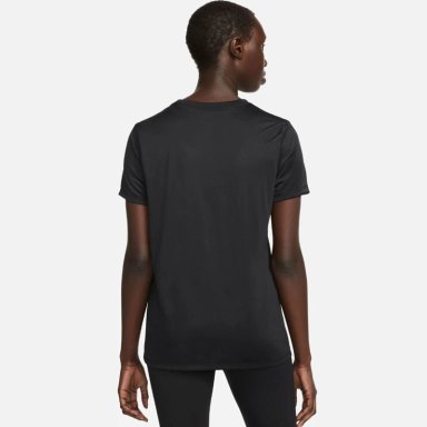 POLO DEPORTIVO MANGA CORTA DEPORTIVA MUJER NIKE W NK DF TEE RLGD LBR DX0687-010 NEGRO - 2