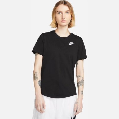 CAMISETA DEPORTIVA MUJER NIKE DX7902-010 MANGA CORTA W NSW TEE CLUB ALGODÓN NEGRO - 1