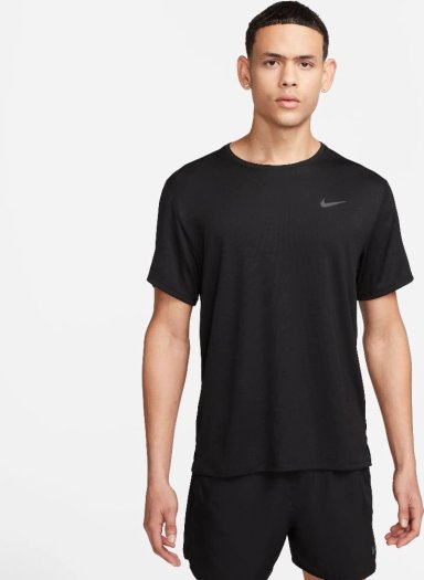 POLO DEPORTIVO RUNNING HOMBRE NIKE M NK DF MILER SS MANGA CORTA DV9315-010 NEGRO - 1
