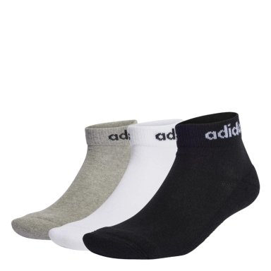 3 PACK MEDIAS LINEAR ACOLCHADAS LARGO AL TOBILLO HOMBRE ADIDAS