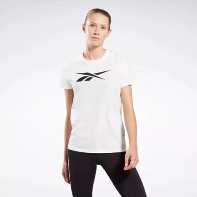 POLO DEPORTIVO MUJER REEBOK VECTOR GRAPHIC TEE ALGODÓN BLANCO