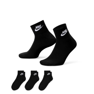 MEDIAS UNISEX NIKE U NK NSW EVERYDAY ESSENTIAL AN NEGRO - 3 PACK