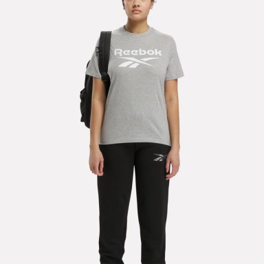 POLO DEPORTIVO MUJER REEBOK IDENTITY BIG LOGO TEE 100034852 ALGODÓN GRIS