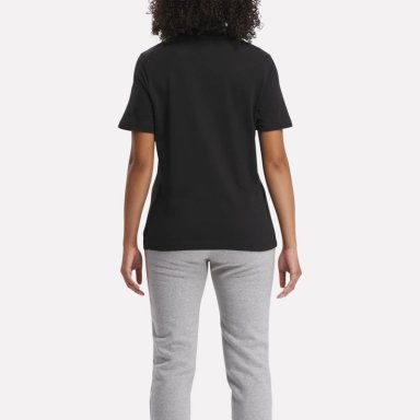 POLO DEPORTIVO MUJER REEBOK VECTOR GRAPHIC TEE 100073066 ALGODÓN NEGRO - 3