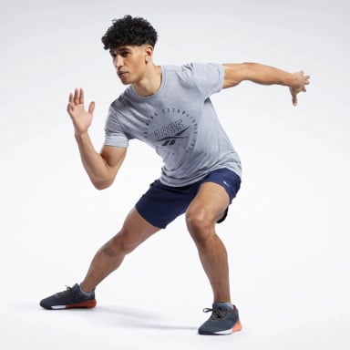 SHORT RUNNING HOMBRE REEBOK 100043431 ID TRAIN UTILITY AZUL - 5