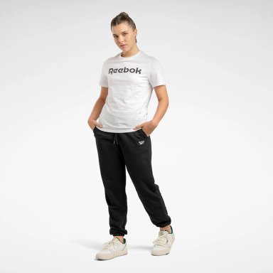 PANTALÓN RUNNING MUJER REEBOK 100071691 ID FRENCH TERRY ALGODÓN NEGRO - 1