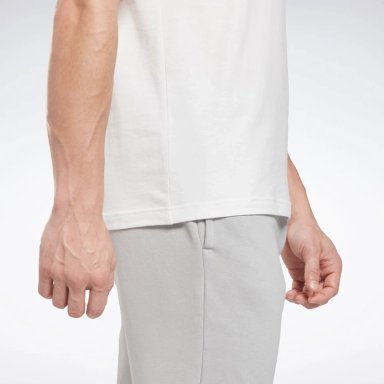 POLO DEPORTIVO HOMBRE REEBOK IDENTITY CLASSICS T-SHIRT ALGODÓN BLANCO - 4