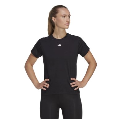 POLO DEPORTIVO MUJER ADIDAS AEROREADY TRAIN ESSENTIALS MINIMAL BRANDING NEGRO