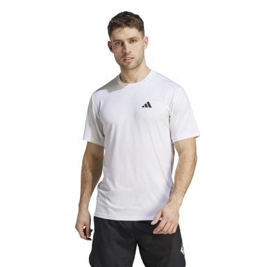 POLO DEPORTIVO HOMBRE ADIDAS TRAIN ESSENTIALS ELÁSTICO BLANCO