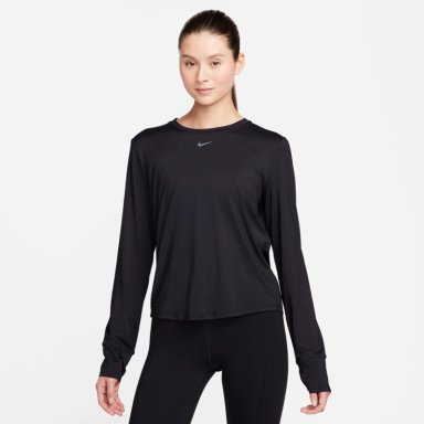 POLO MUJER NIKE FN2801-010 W NK ONE CLASSIC DF LS TOP NEGRO