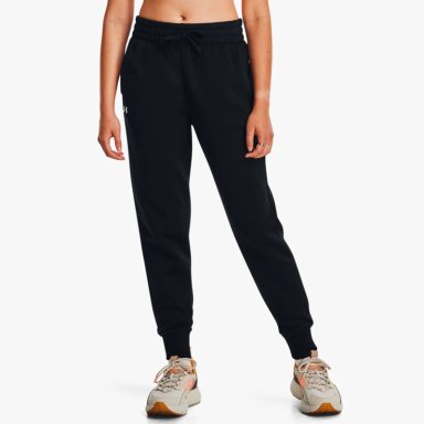 PANTALÓN BUZO MUJER UNDER ARMOUR 1379438-001 ALGODÓN NEGRO