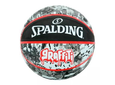 PELOTA BASKET SPALDING GRAFFITI BLK RED SZ7