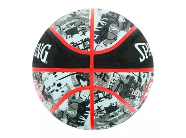 PELOTA BASKET SPALDING GRAFFITI BLK RED SZ7 - 2
