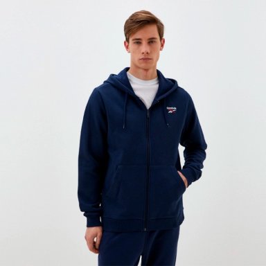 CASACA MUJER REEBOK IDENTITY SL FLEECE FZ 100202861 AZUL - 1