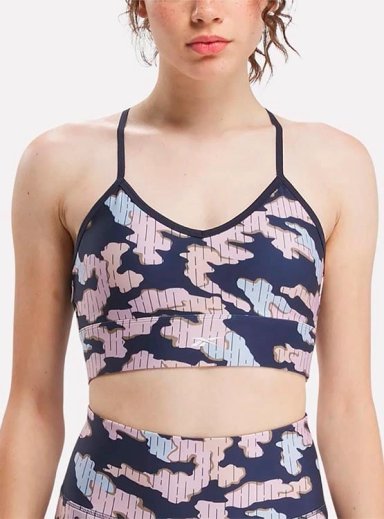 TOP DEPORTIVO MUJER REEBOK ID TRAIN CAMO AZUL