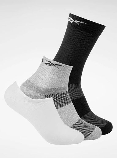 MEDIAS REEBOK ALL PURPOSE SOCK ACCS004 GRIS HOMBRE PACK 3