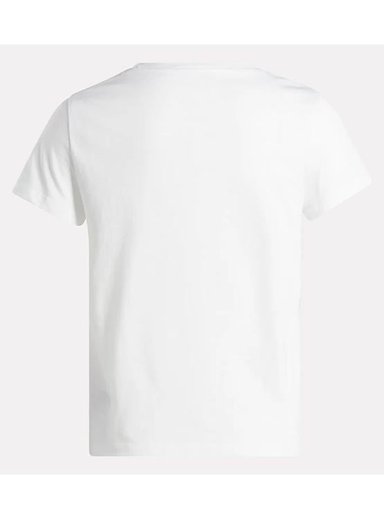 POLO MUJER REEBOK IDENTITY SMALL LOGO TEE ALGODÓN BLANCO - 5