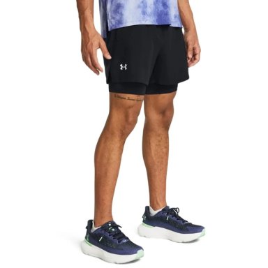 SHORT RUNNING HOMBRE UNDER ARMOUR LAUNCH 5 1382640-001 NEGRO