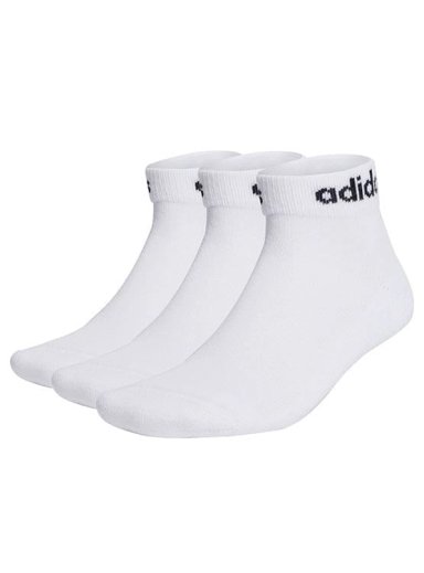 3 PACK MEDIAS LINEAR ACOLCHADAS LARGO AL TOBILLO HOMBRE ADIDAS